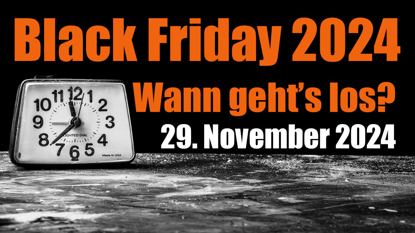 Black Friday ist dieses Jahr am 29. November 2024.